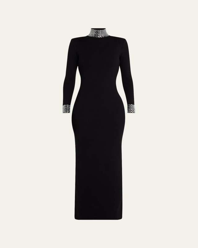 Monroe Embellished Cashmere-Blend Maxi Dress